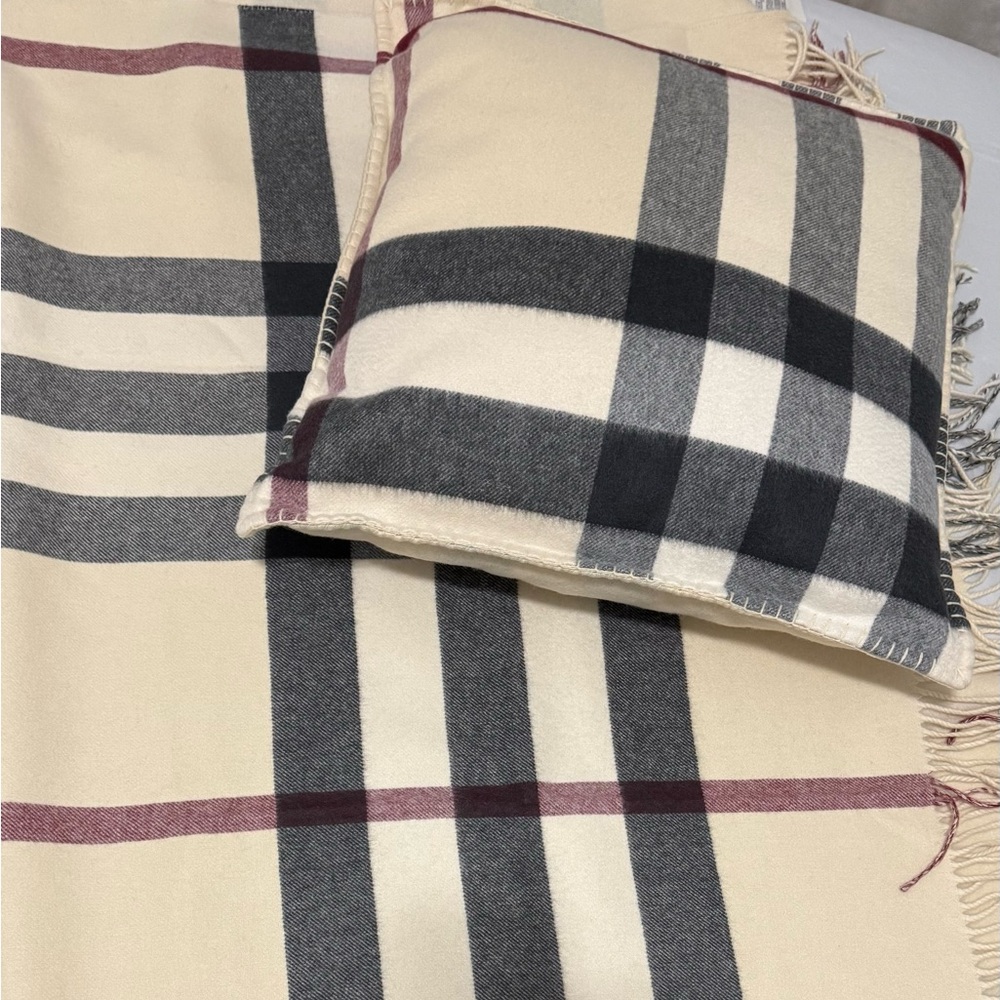 Burberry Throw and Pillow set
